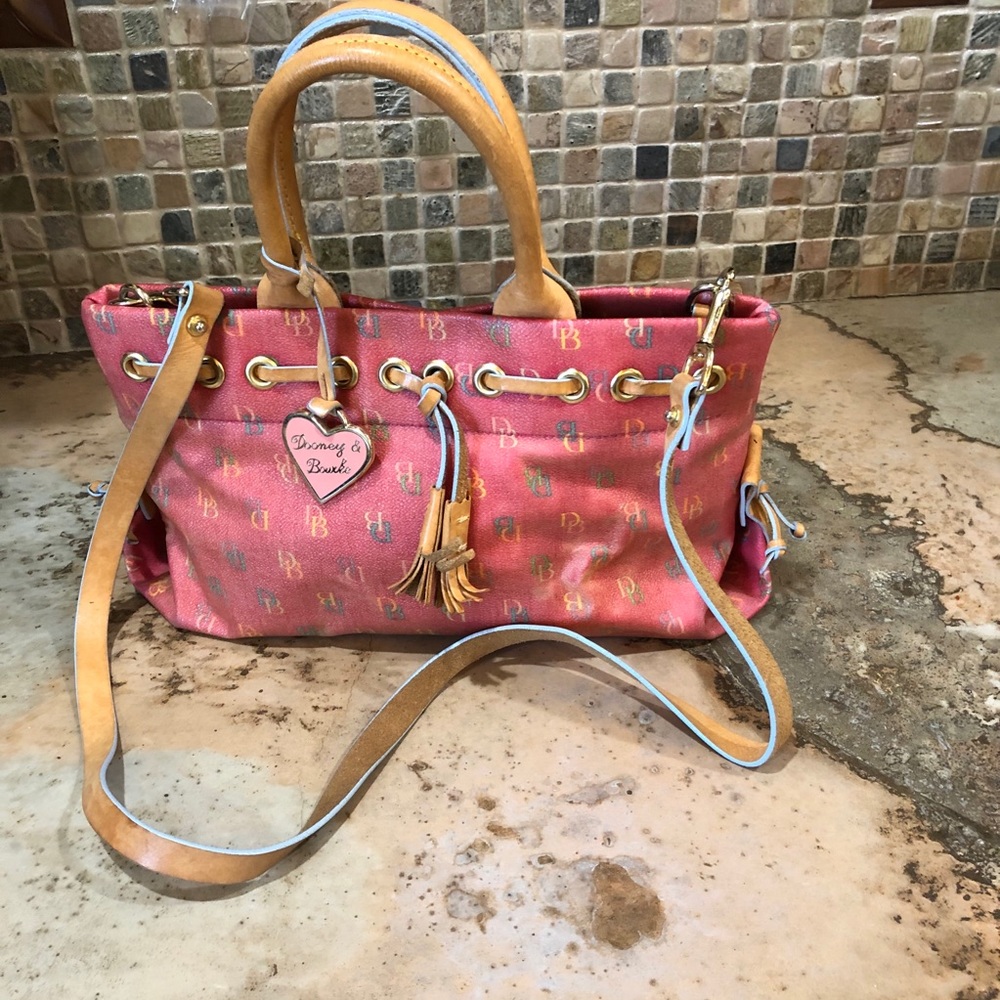 Dooney & Burke "It Bag" Tassel Tote with Heart